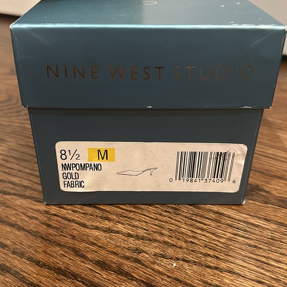 Nine West Studio Gold NWPOMPANO Heels Sandals - Picture 10 of 10